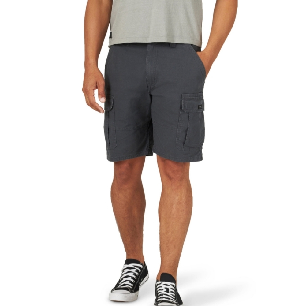 Wrangler Gray Stretch Cargo Shorts Size 30 - New